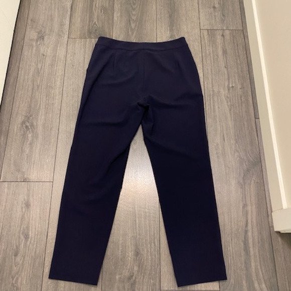 St. John Caviar Emma Navy Blue Crop Pants Size 6 - Picture 8 of 11
